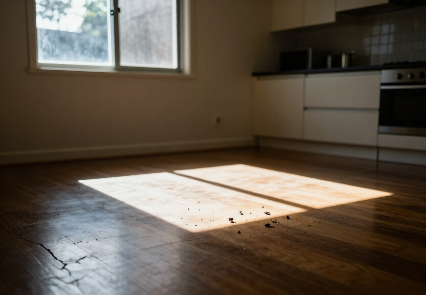 Termite damage in a Denistone home before prevention treatment